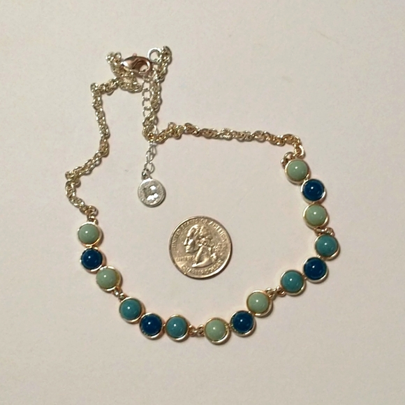LC blue & green necklace